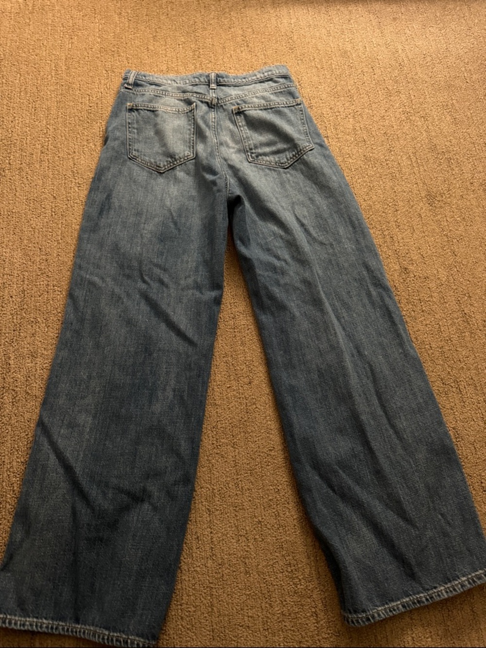 GAP Women's Wide Leg Blue Denim Jeans
